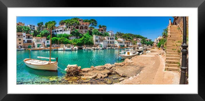 Santanyi, Cala Figuera Framed Mounted Print by Alex Winter