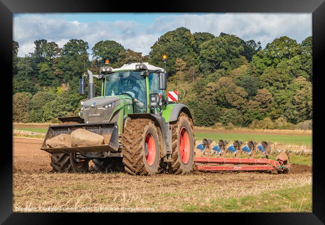 Autumn Ploughing at Thorpe Oct 2021 (2) Framed Print by Richard Laidler