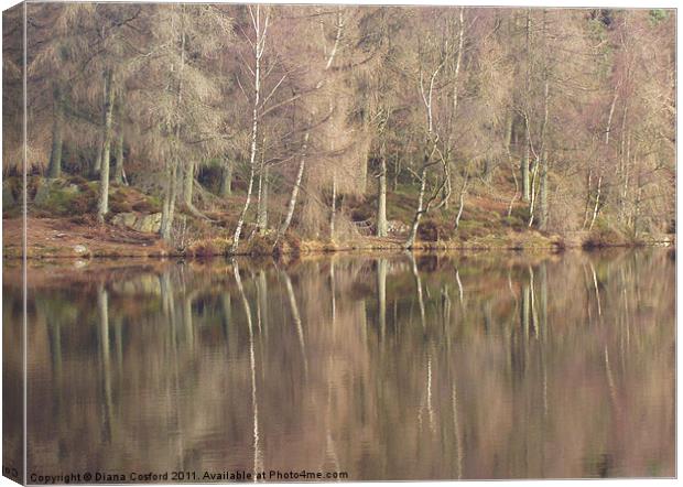 Reflections, Cumbria Canvas Print by DEE- Diana Cosford