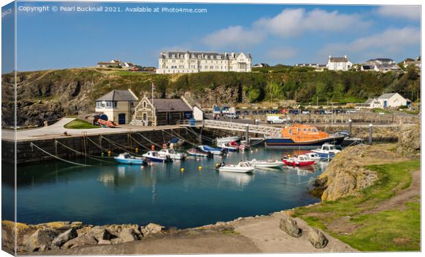 Portpatrick Harbour Dumfries and Galloway Canvas Print by Pearl Bucknall