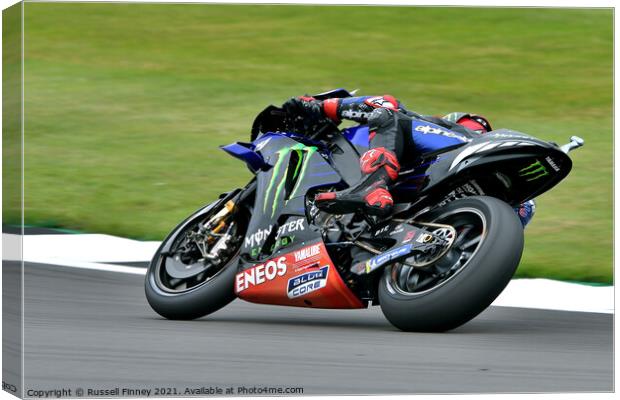 British Moto GP 2021Silverstone: MOTO GP  Canvas Print by Russell Finney