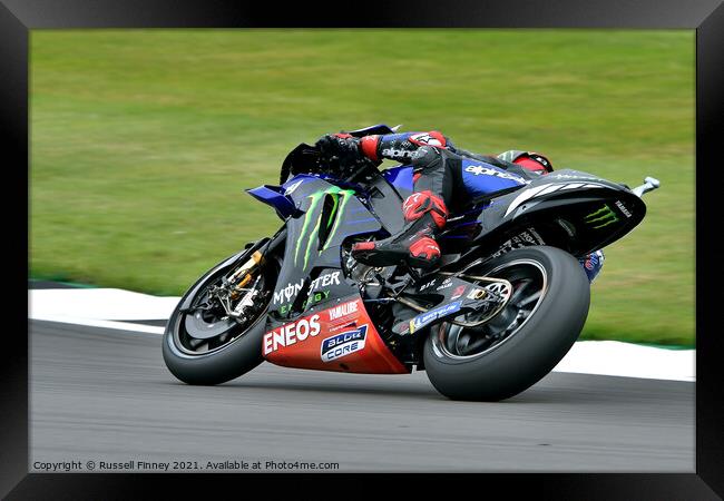 British Moto GP 2021Silverstone: MOTO GP  Framed Print by Russell Finney
