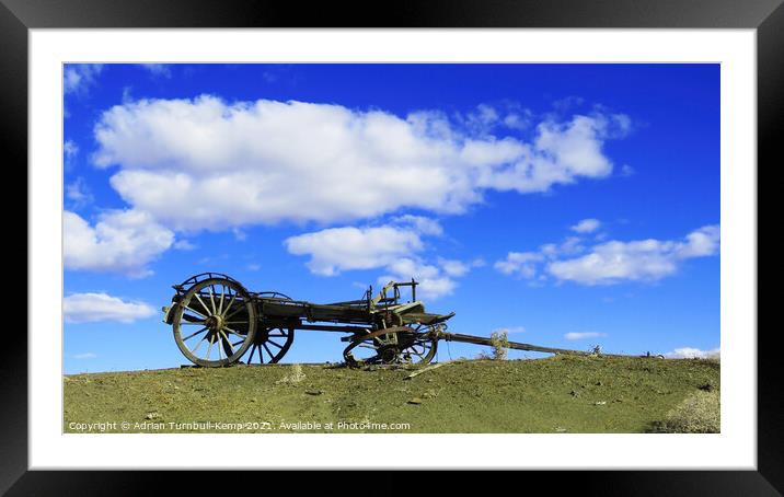 Abandoned wagon Framed Mounted Print by Adrian Turnbull-Kemp