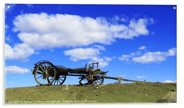 Abandoned wagon Acrylic by Adrian Turnbull-Kemp