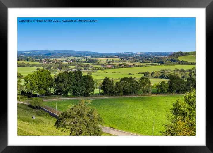 Arun Valley in British Countryside Framed Mounted Print by Geoff Smith