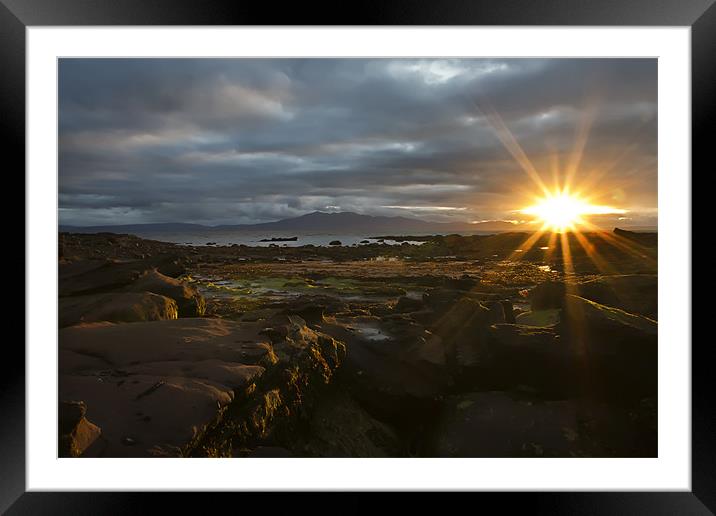 Scottish Sunset Framed Mounted Print by Sam Smith
