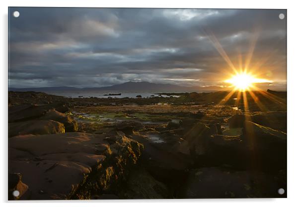 Scottish Sunset Acrylic by Sam Smith