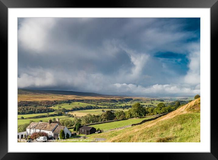 Upper Teesdale Panorama Drama Framed Mounted Print by Richard Laidler