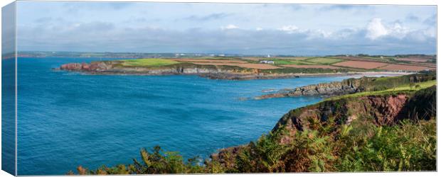 Angle Bay, Stunning Panoramic View Canvas Print by Tracey Turner
