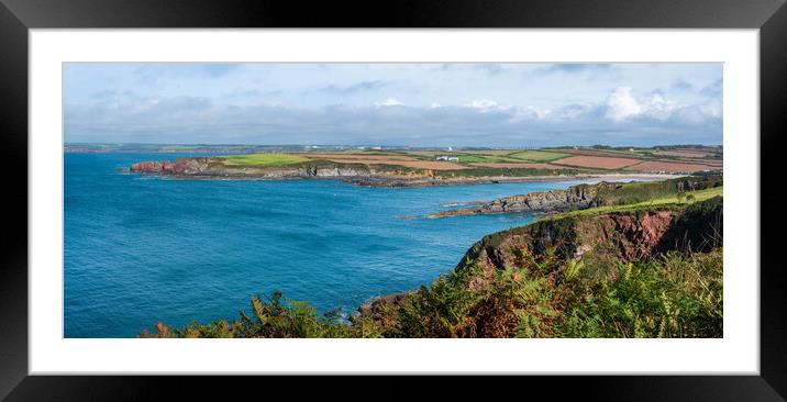 Angle Bay, Stunning Panoramic View Framed Mounted Print by Tracey Turner