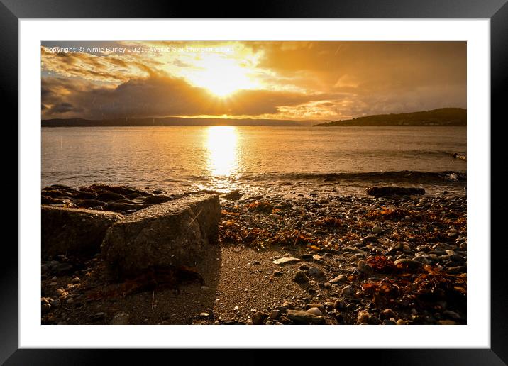 Bute sunrise Framed Mounted Print by Aimie Burley