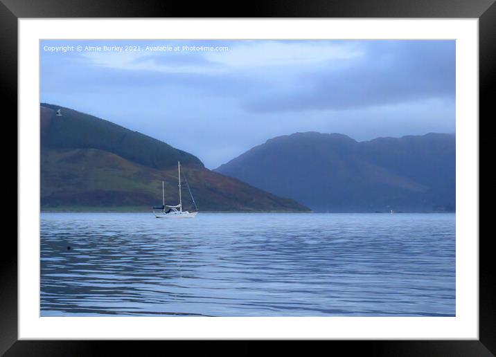 Early Morning sail Framed Mounted Print by Aimie Burley