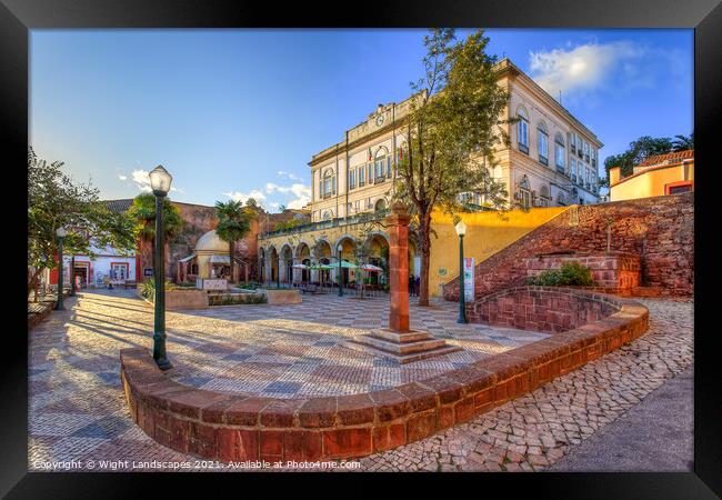 Silves Municipal Square Framed Print by Wight Landscapes