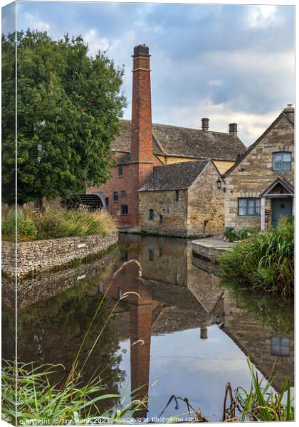 The Old Mill, Lower Slaughter Canvas Print by Jim Monk
