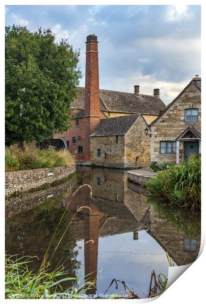 The Old Mill, Lower Slaughter Print by Jim Monk