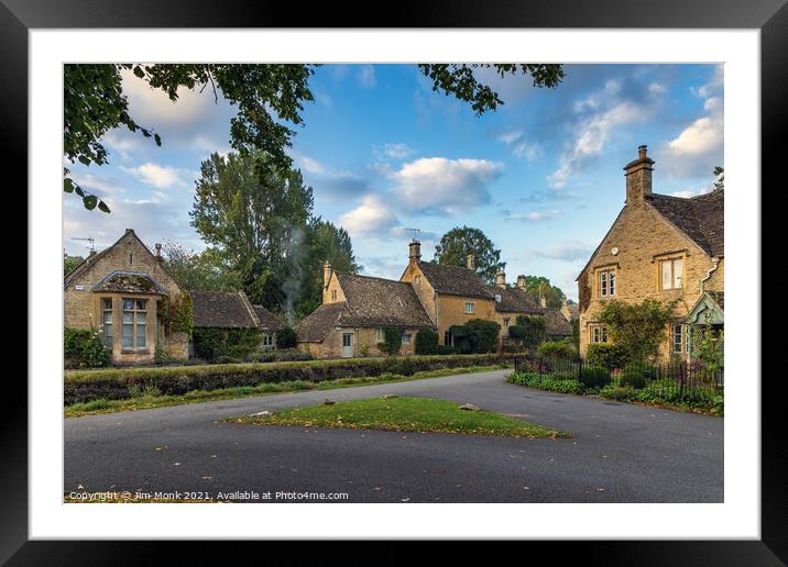 Lower Slaughter Framed Mounted Print by Jim Monk