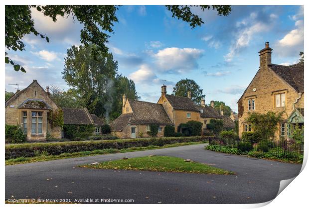 Lower Slaughter Print by Jim Monk