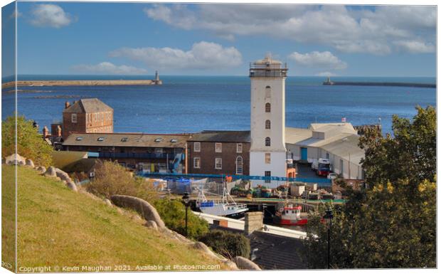 Safely Guided by the North Shields Lighthouse Canvas Print by Kevin Maughan
