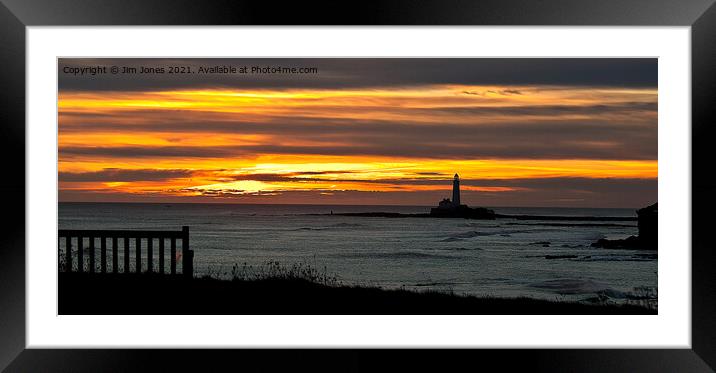 Take a seat and watch the sun come up Framed Mounted Print by Jim Jones