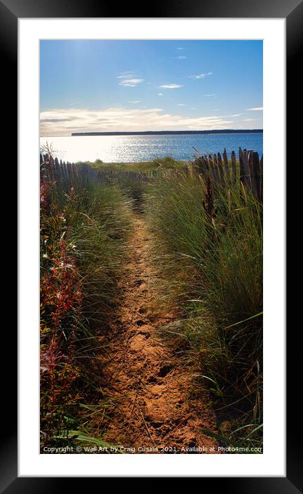 The Path to The Beach Framed Mounted Print by Wall Art by Craig Cusins