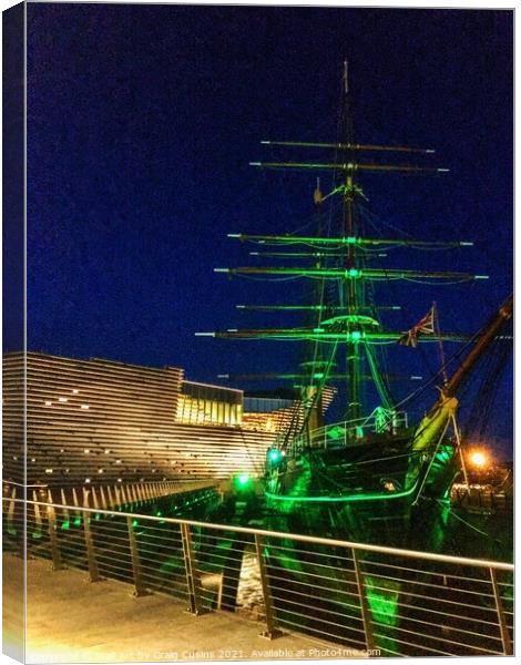 HMS Discovery, Dundee  Canvas Print by Wall Art by Craig Cusins