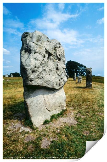 Standing stones, Avebury, Wiltshire, UK Print by Photimageon UK