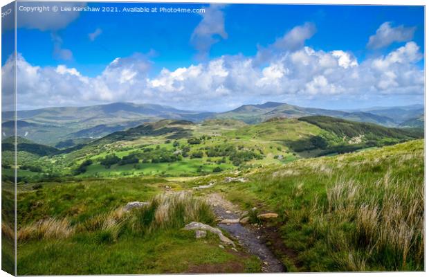 Descending from Cadair Idris (Snowdonia National Park) Canvas Print by Lee Kershaw