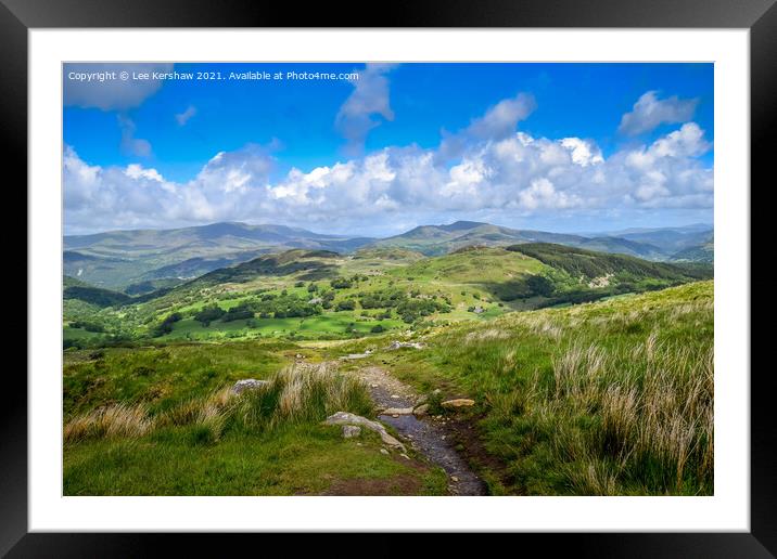 Descending from Cadair Idris (Snowdonia National Park) Framed Mounted Print by Lee Kershaw
