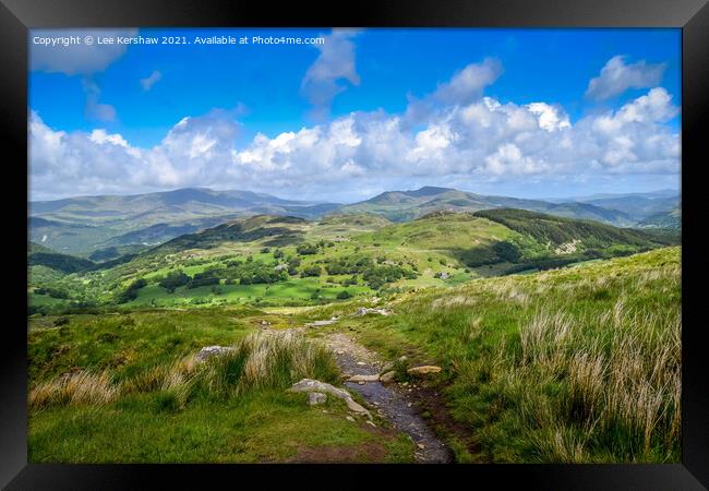 Descending from Cadair Idris (Snowdonia National Park) Framed Print by Lee Kershaw
