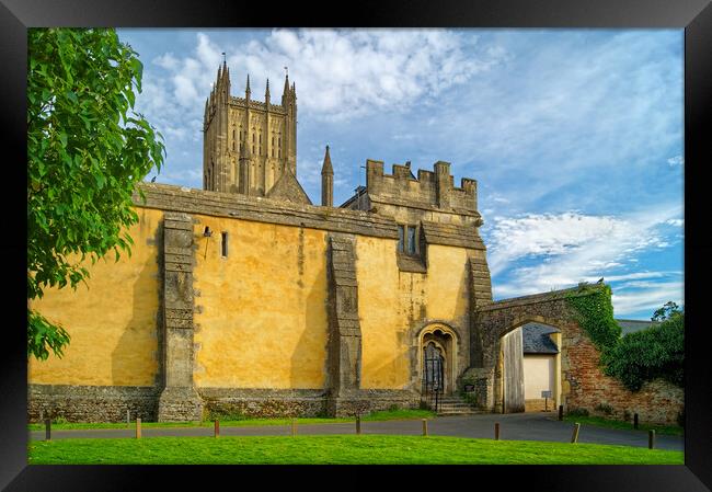 Wells Cathedral  Framed Print by Darren Galpin