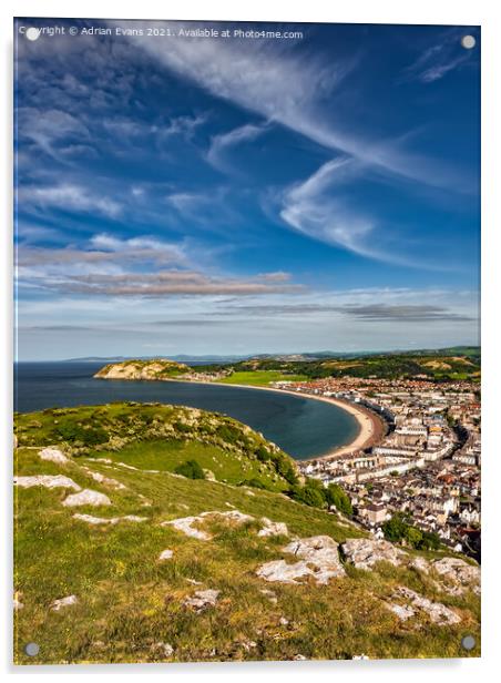 Llandudno Wales Acrylic by Adrian Evans