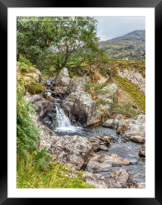 Mountain Stream in the Lake District Framed Mounted Print by Lee Kershaw