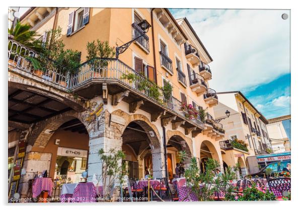 Desenzano del Garda, Italy - September 21, 2021: Terrace of a pi Acrylic by Joaquin Corbalan
