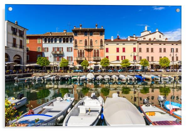 Desenzano del Garda, Italy - September 22, 2021: View of the sma Acrylic by Joaquin Corbalan