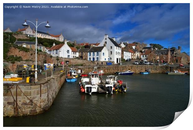 Crail Harbour, East Neuk of Fife. Print by Navin Mistry