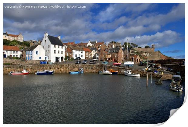 Crail Harbour, East Neuk of Fife. Print by Navin Mistry