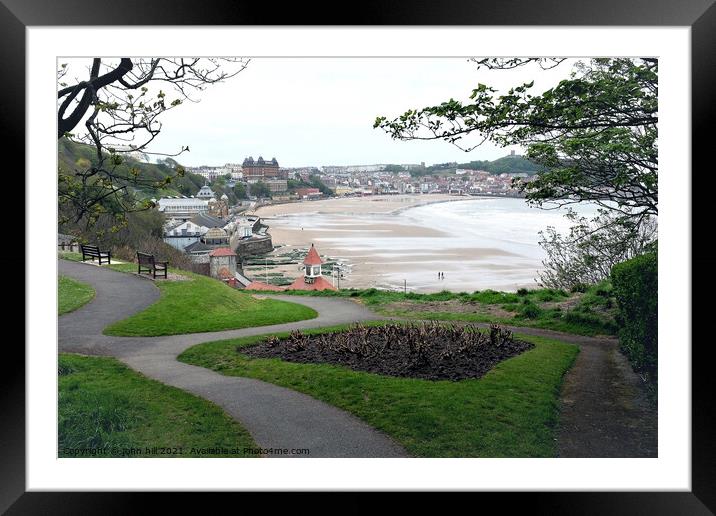 Scarborough at Low tide, North Yorkshire, UK. Framed Mounted Print by john hill