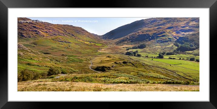 Hardknott Pass Framed Mounted Print by David Hare