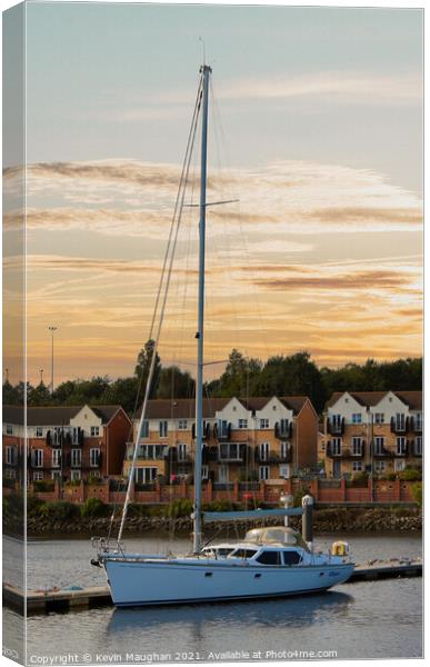 Sailing Boat "Whispa" Yacht Canvas Print by Kevin Maughan