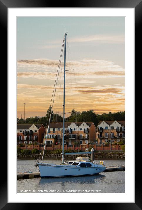 Sailing Boat "Whispa" Yacht Framed Mounted Print by Kevin Maughan