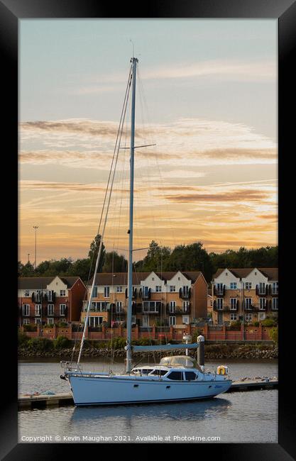 Sailing Boat "Whispa" Yacht Framed Print by Kevin Maughan