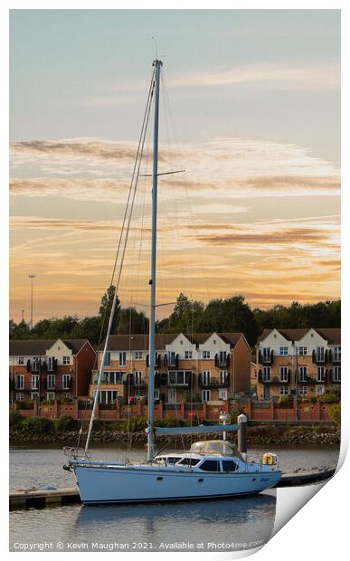 Sailing Boat "Whispa" Yacht Print by Kevin Maughan