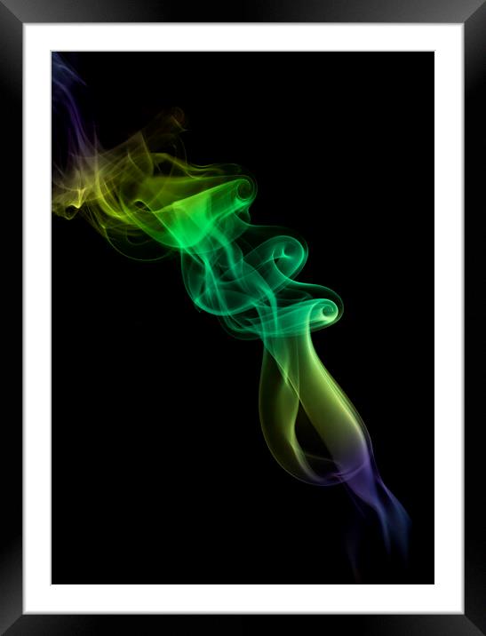Smoke Art 2 Framed Mounted Print by Kelly Bailey