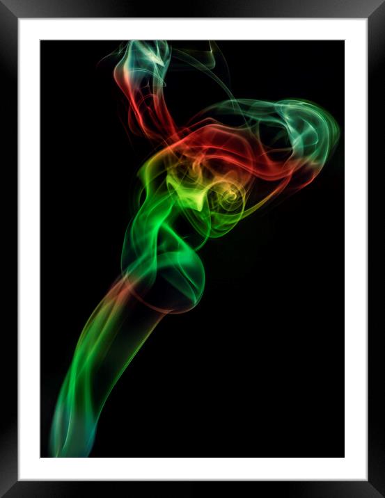 Smoke Framed Mounted Print by Kelly Bailey