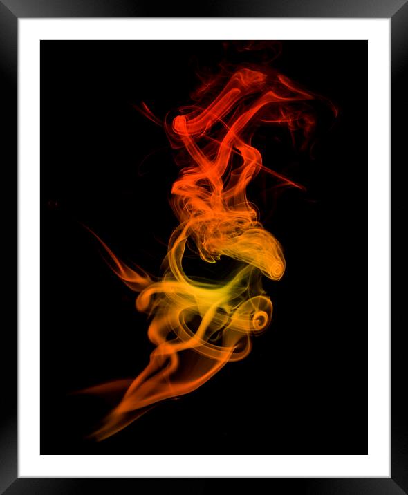 Dark fire Framed Mounted Print by Kelly Bailey
