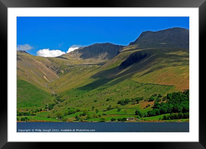 Cumbrian Lake Views Framed Mounted Print by Philip Gough