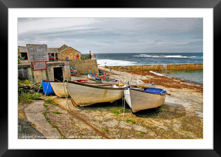SENNEN COVE CORNWALL Framed Mounted Print by Philip Gough