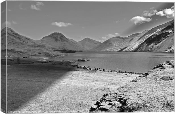 Wastwater Lake in Cumbria Canvas Print by Philip Gough