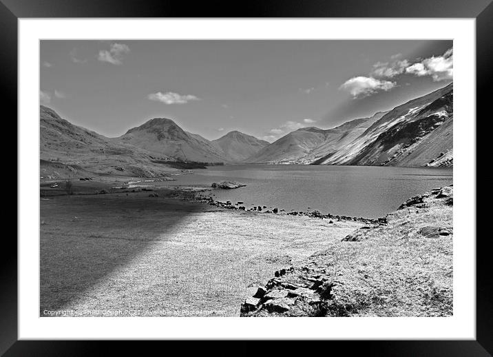 Wastwater Lake in Cumbria Framed Mounted Print by Philip Gough