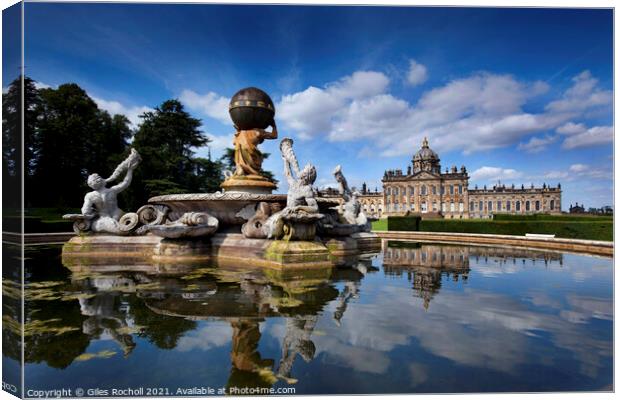 Castle Howard Yorkshire Canvas Print by Giles Rocholl